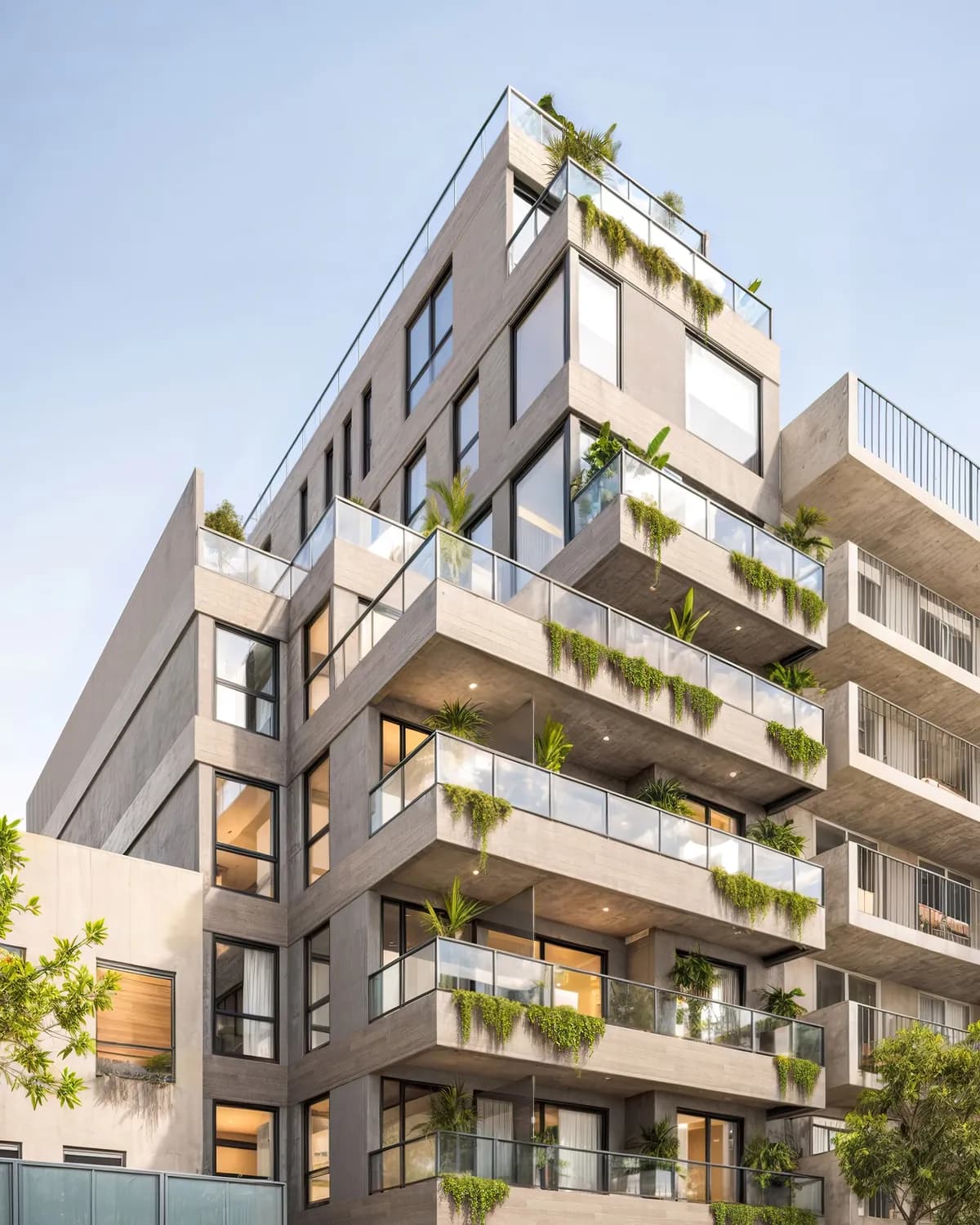 Render de la fachada de Velasco 649, edificio administrado por el estudio en CABA